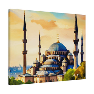 Blue Mosque Istanbul Matte Canvas